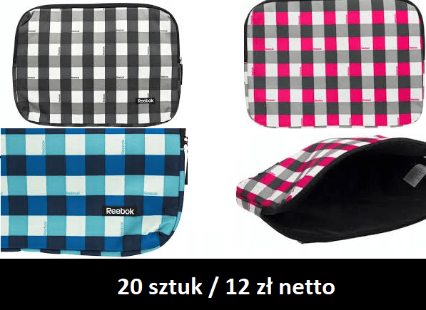 Etui Torba do Laptopa Notebooka Reebok  20 szt/12 zł  15 Cali