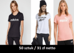 Koszulki Adidas/Puma/Reebok 50 szt/31 zł damskie