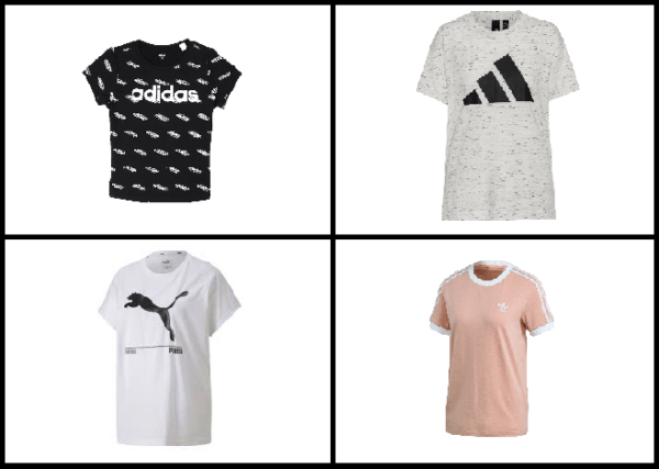 Koszulki Adidas/Puma/Reebok 100 szt/30 zł męsko-damskie