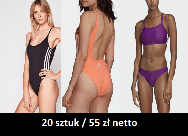 Kostium kąpielowy Adidas  20 szt/55 zł damskie