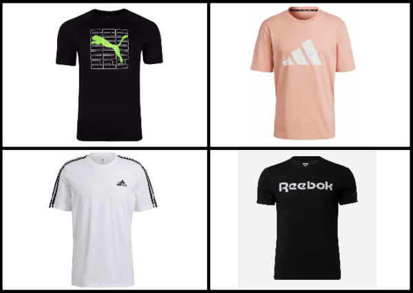 Koszulki Adidas/Puma/Reebok 100 szt/30 zł męsko-damskie