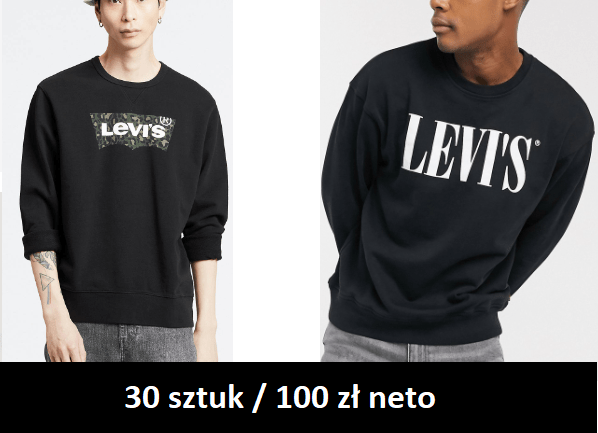 Bluzy Levis 30 szt/100 zł sztuka męskie