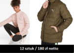 Kurtka męska damska Adidas Puma zimowa puchowa12 szt / 180 zł netto