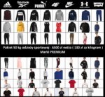 Pakiet odzieży sportowej Marki PREMIUM !!!  %%% WYPRZEDAŻ%%%    50KG-6500 zł netto   Adidas,Puma,Reebok,Nike,4F,Everlast,Levis (Kopia) (Kopia)