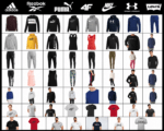 Pakiet odzieży sportowej Marki PREMIUM !!!  %%% WYPRZEDAŻ%%%    100KG-12 500 zł netto   Adidas,Puma,Reebok,Nike,4F,Everlast,Levis (Kopia) (Kopia) (Kopia)